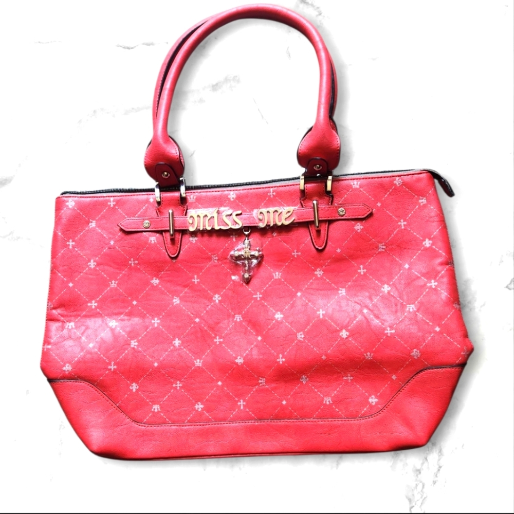 Miss Me Oversized Red Women's Handbag